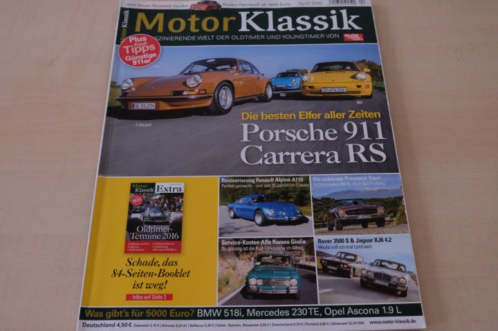 Deckblatt Motor Klassik (04/2016)